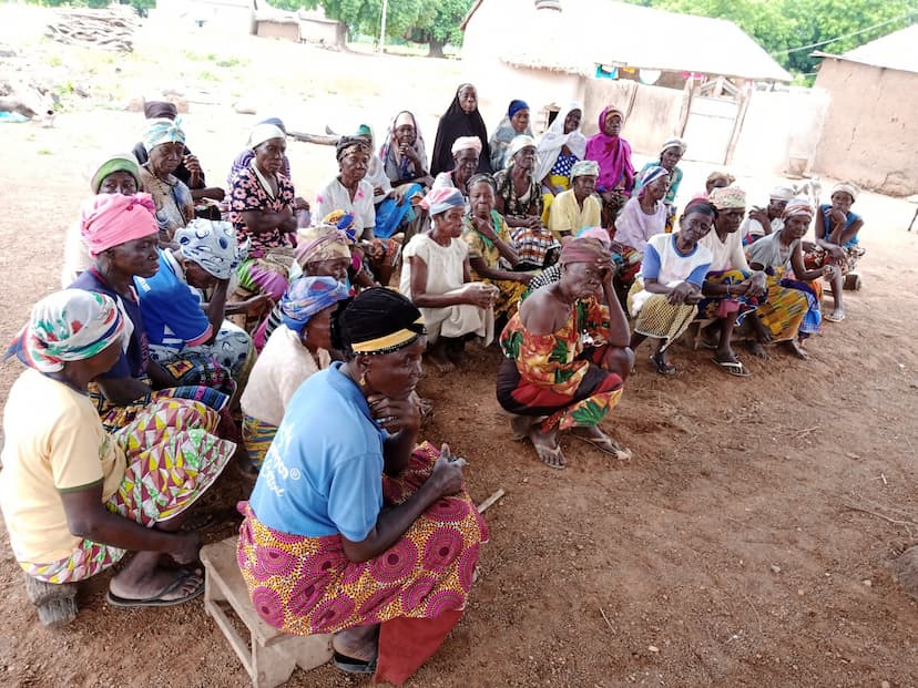 Women attending an empowerment workshop